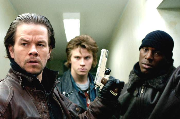 Mark Wahlberg, Garrett Hedlund and Tyrese Gibson in Paramount Pictures' Four Brothers (2005)
