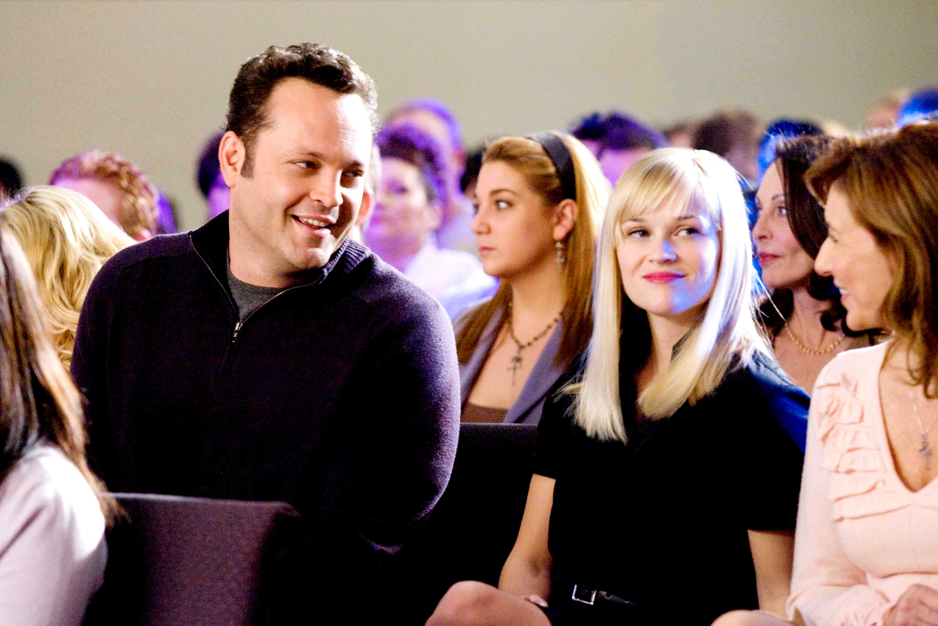 Vince Vaughn stars as Brad and Reese Witherspoon stars as Kate in New Line Cinema's Four Christmases (2008)