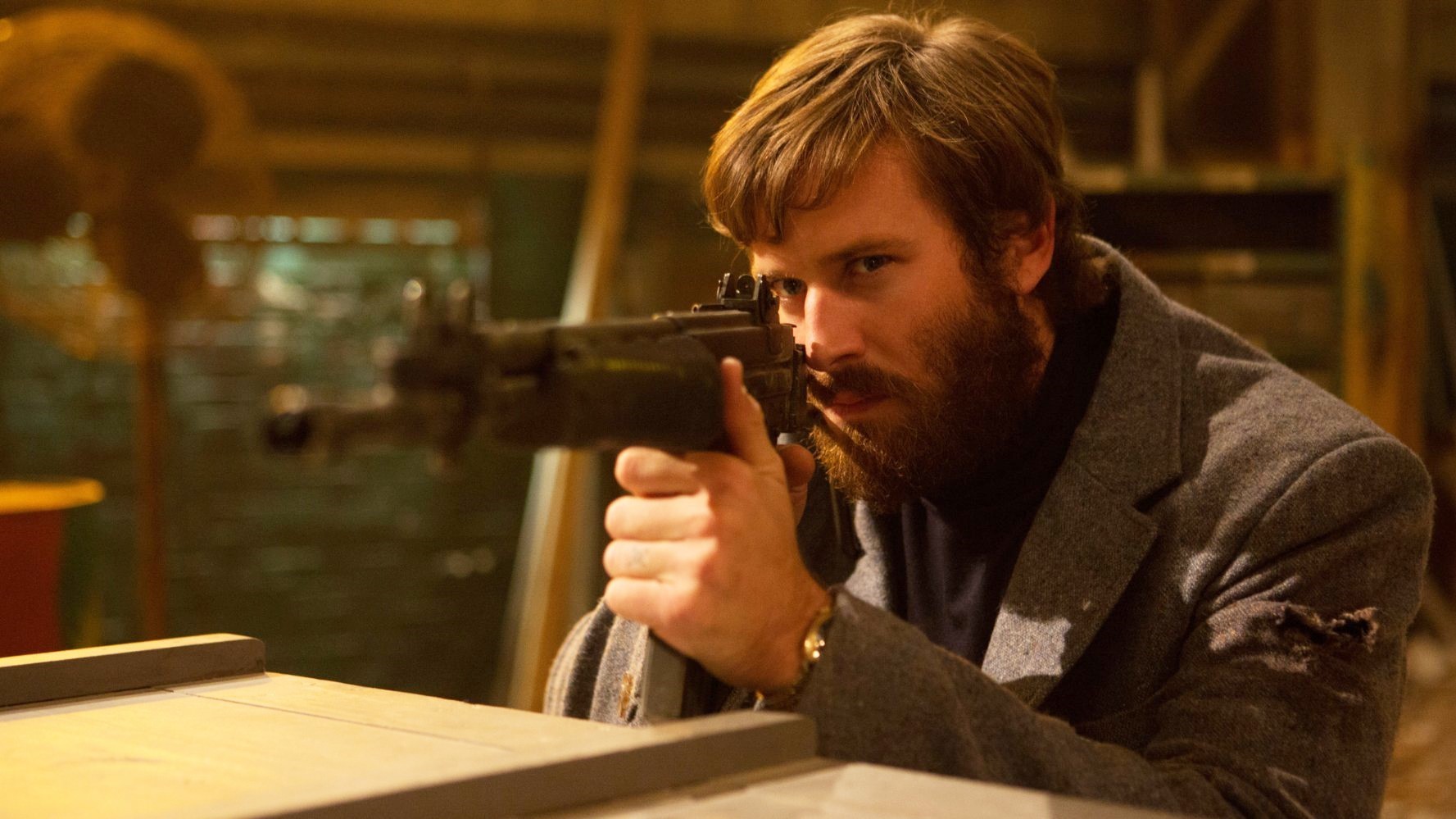 Armie Hammer stars as Ord in A24's Free Fire (2017)