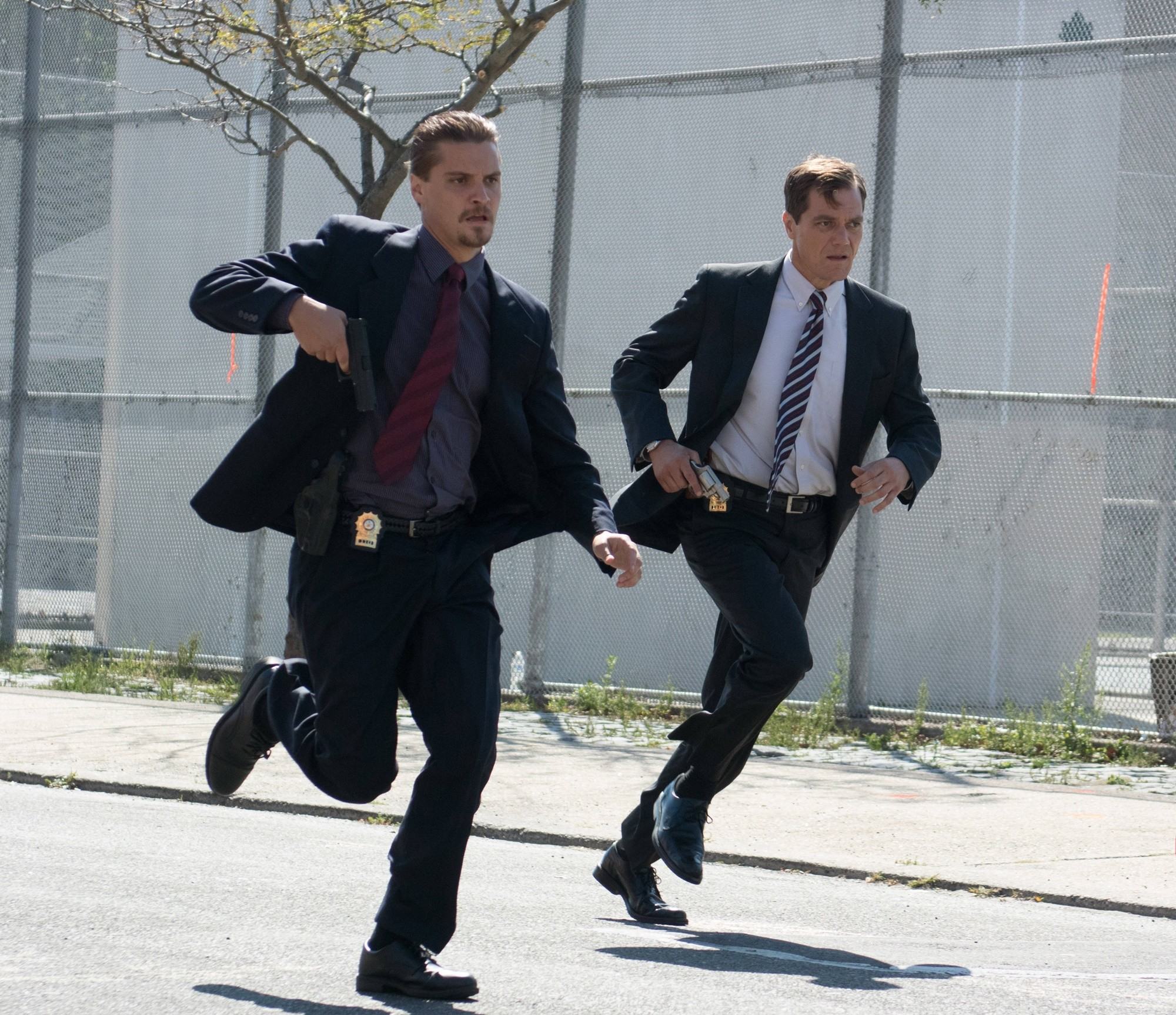 Luke Grimes stars as Todd Belkin and Michael Shannon stars as Dane Wells in Lionsgate Films' Freeheld (2015)