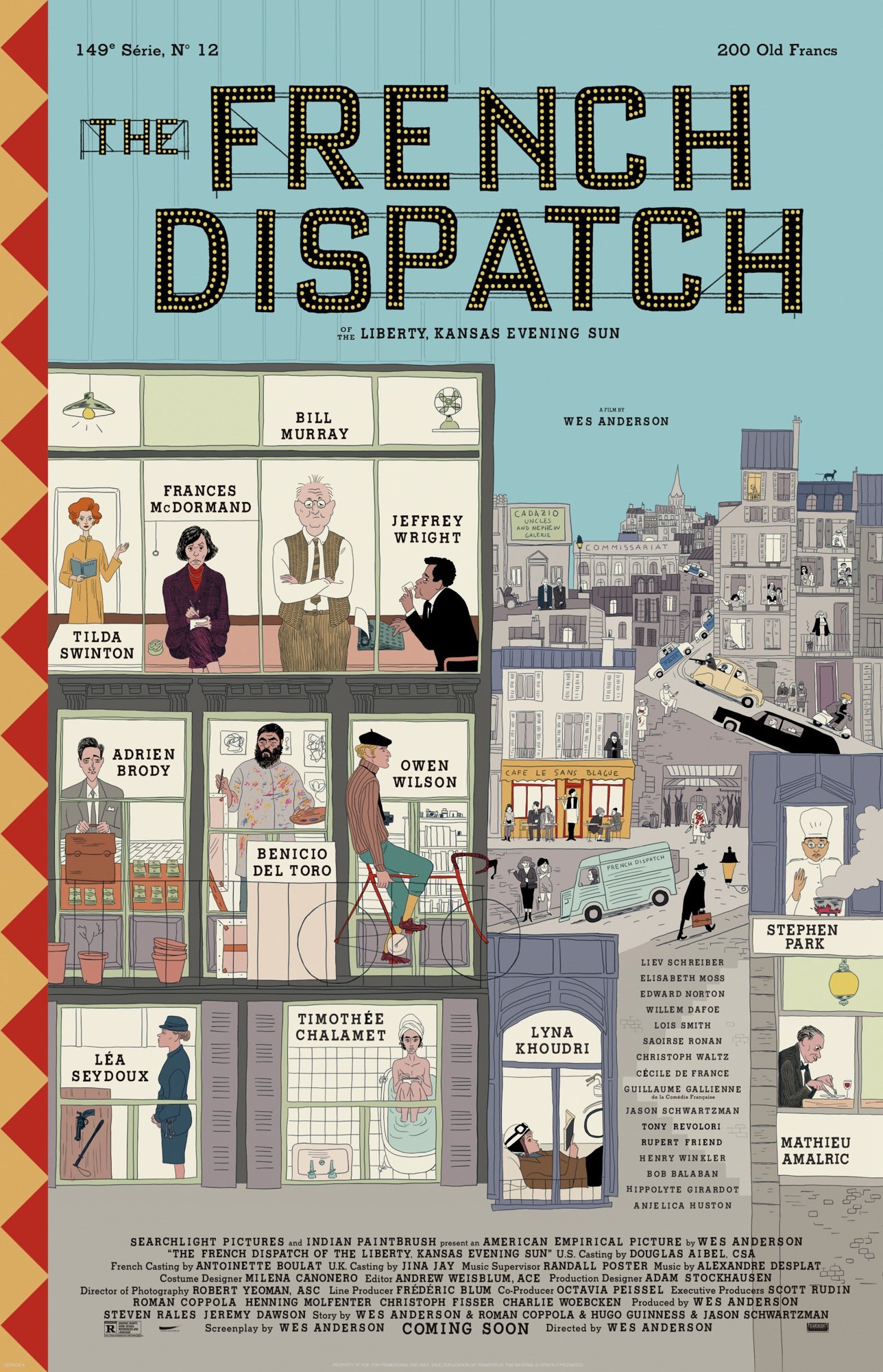 Poster of Searchlight Pictures' The French Dispatch (2020)