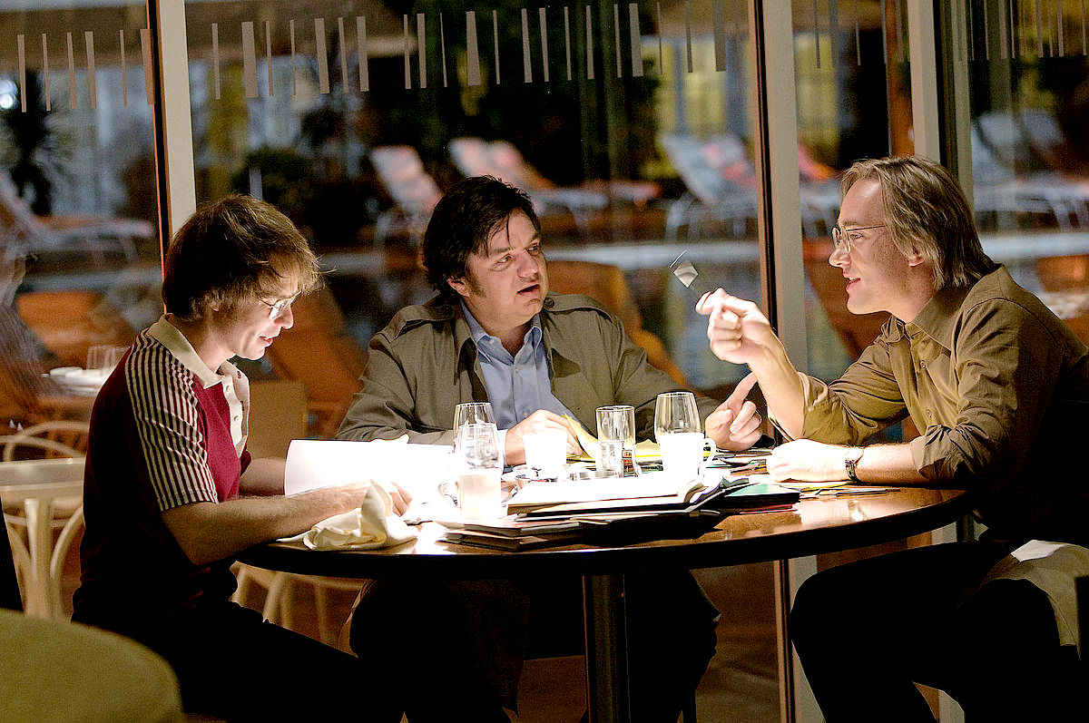 Sam Rockwell, Oliver Platt and Matthew Macfadyen in Universal Pictures' Frost/Nixon (2008)