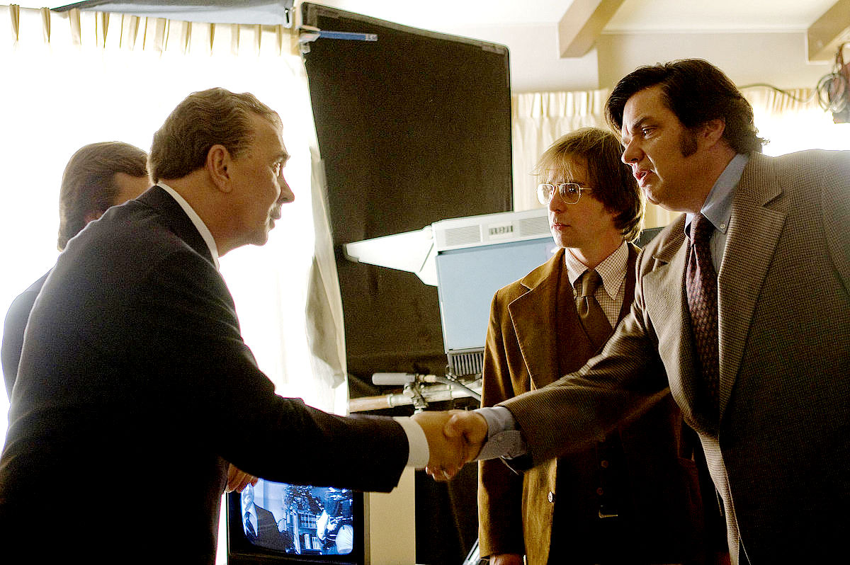 Frank Langella, Sam Rockwell and Oliver Platt in Universal Pictures' Frost/Nixon (2008)