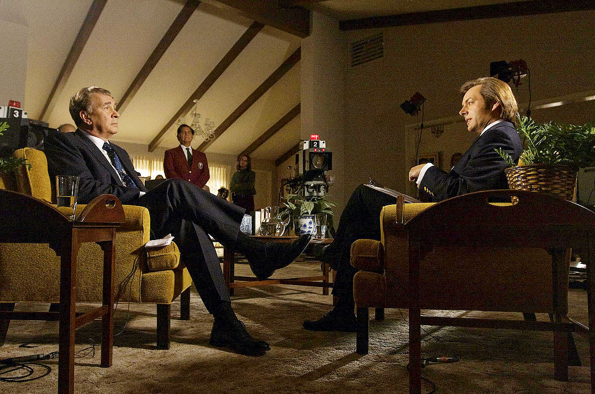 Frank Langella stars as Richard Nixon and Michael Sheen stars as David Frost in Universal Pictures' Frost/Nixon (2008)