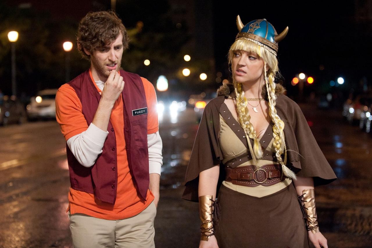 Thomas Middleditch stars as Fuzzy and Jane Levy stars as April in Paramount Pictures' Fun Size (2012)