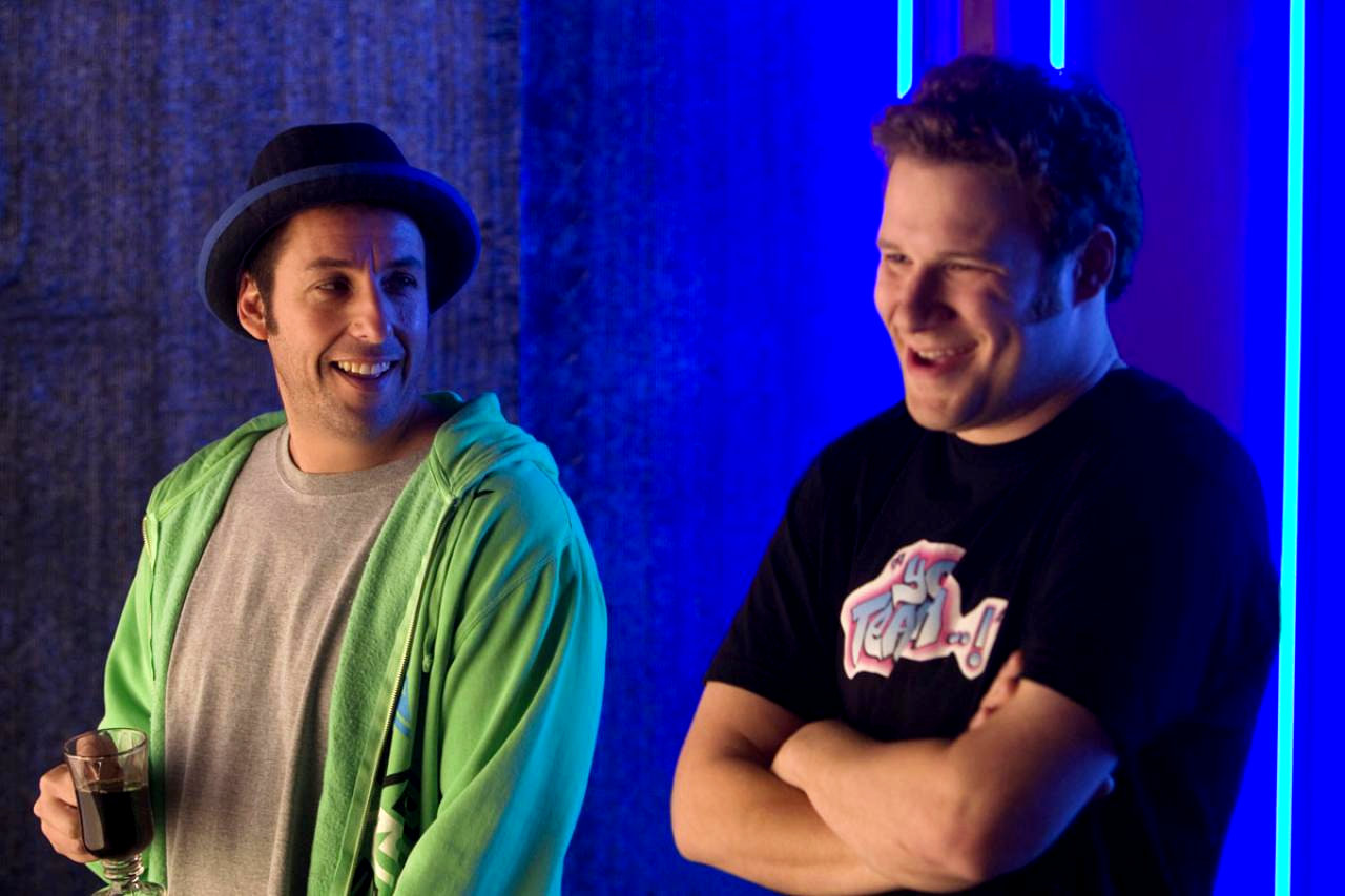 Adam Sandler stars as George Simmons and Seth Rogen stars as Ira Wright in Universal Pictures' Funny People (2009)