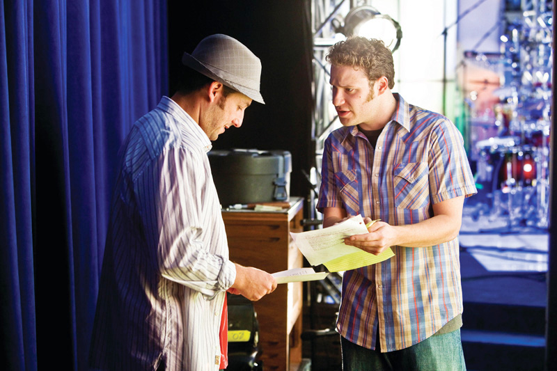 Adam Sandler stars as George Simmons and Seth Rogen stars as Ira Wright in Universal Pictures' Funny People (2009)