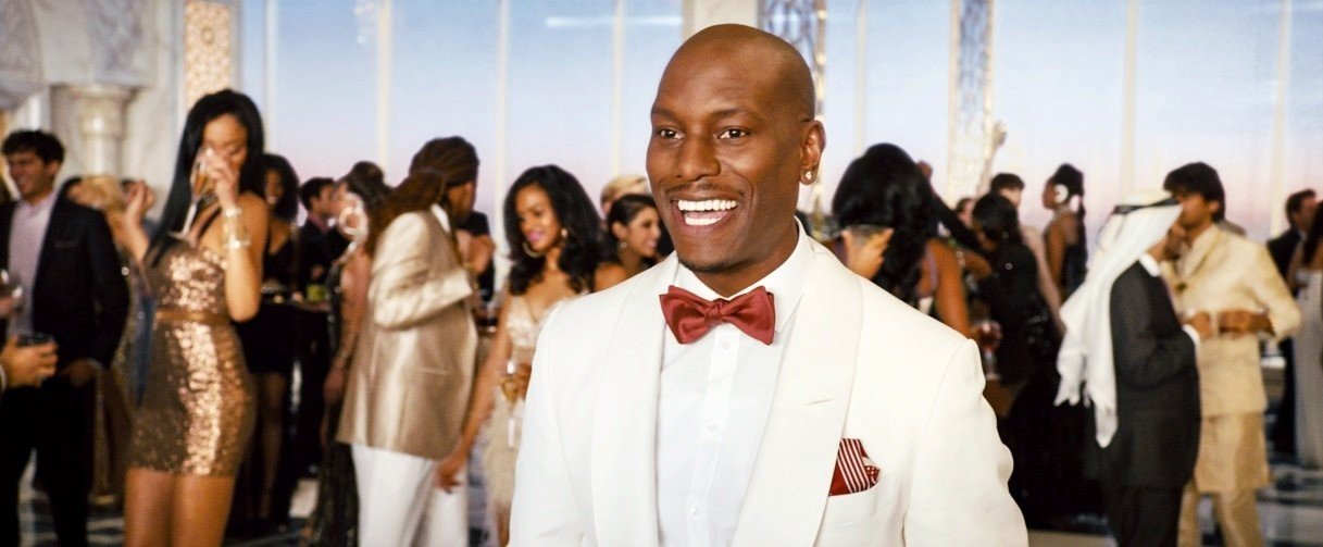 Tyrese Gibson stars as Roman Pearce in Universal Pictures' Furious 7 (2015). Photo credit by Scott Garfield.