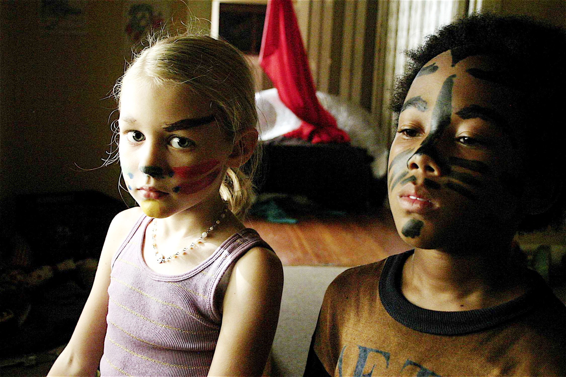 Ryan Simpkins stars as Young Leslie and Jermaine Scooter Smith stars as Young Donnie in City Lights Pictures' Gardens of the Night (2008)