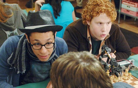 David Del Rio stars as Ari and Jimmy Bellinger stars as Steven in Disney Channel's Geek Charming (2011)