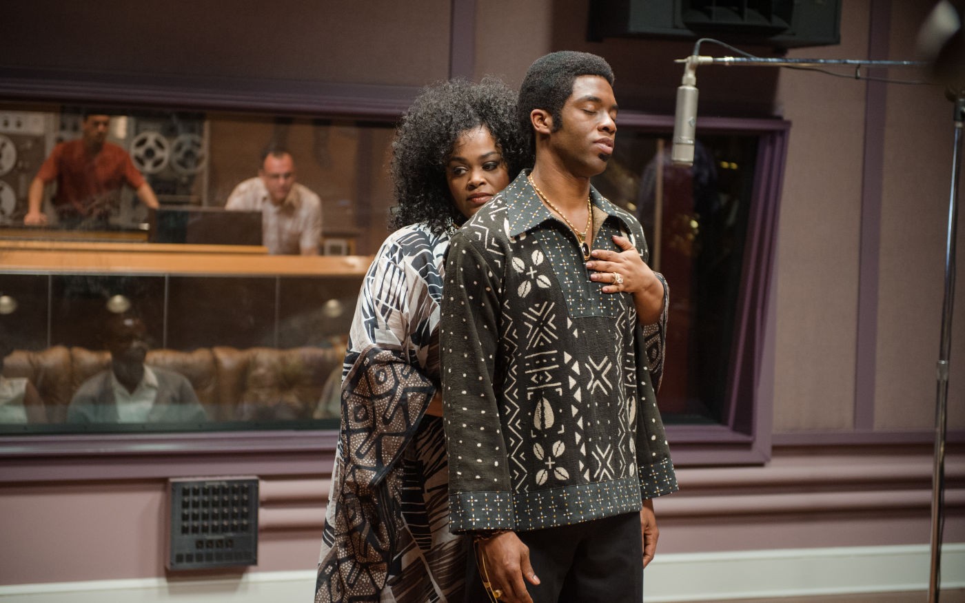 Jill Scott and Chadwick Boseman (stars as James Brown) in Universal Pictures' Get on Up (2014)