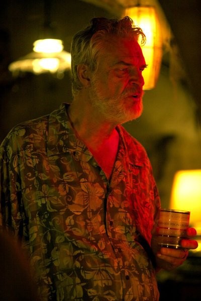 Richard Moll stars as Finch in Syfy's Ghost Shark (2013)
