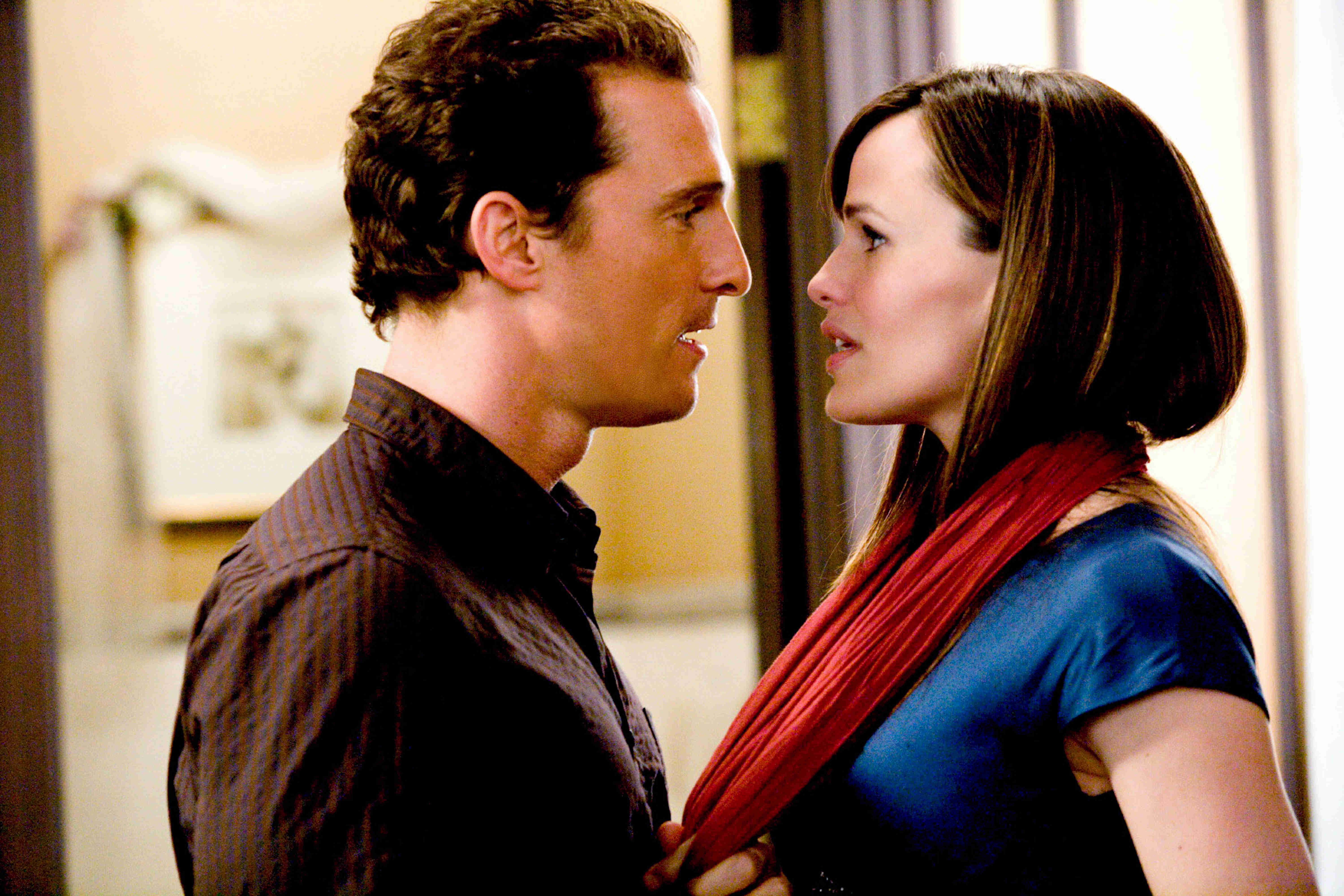 Matthew McConaughey stars as Connor and Jennifer Garner stars as Jenny in New Line Cinema's Ghosts of Girlfriends Past (2009)