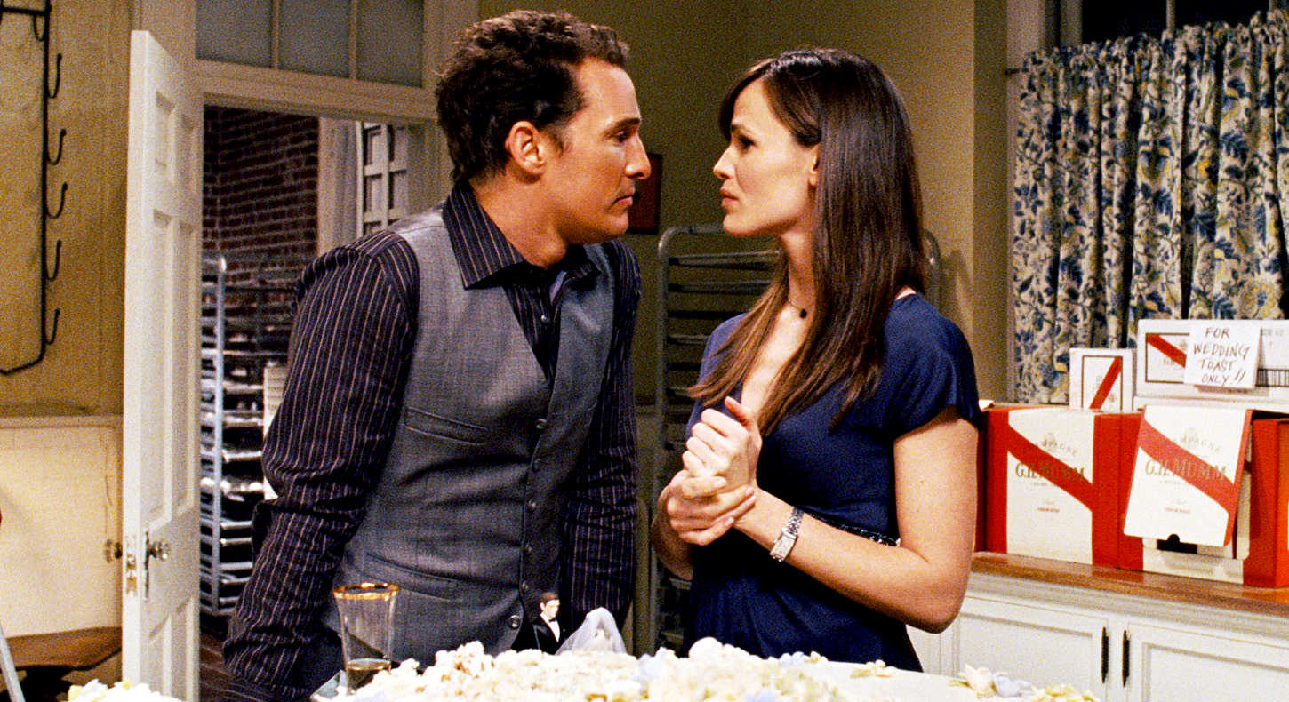Matthew McConaughey stars as Connor and Jennifer Garner stars as Jenny in New Line Cinema's Ghosts of Girlfriends Past (2009)