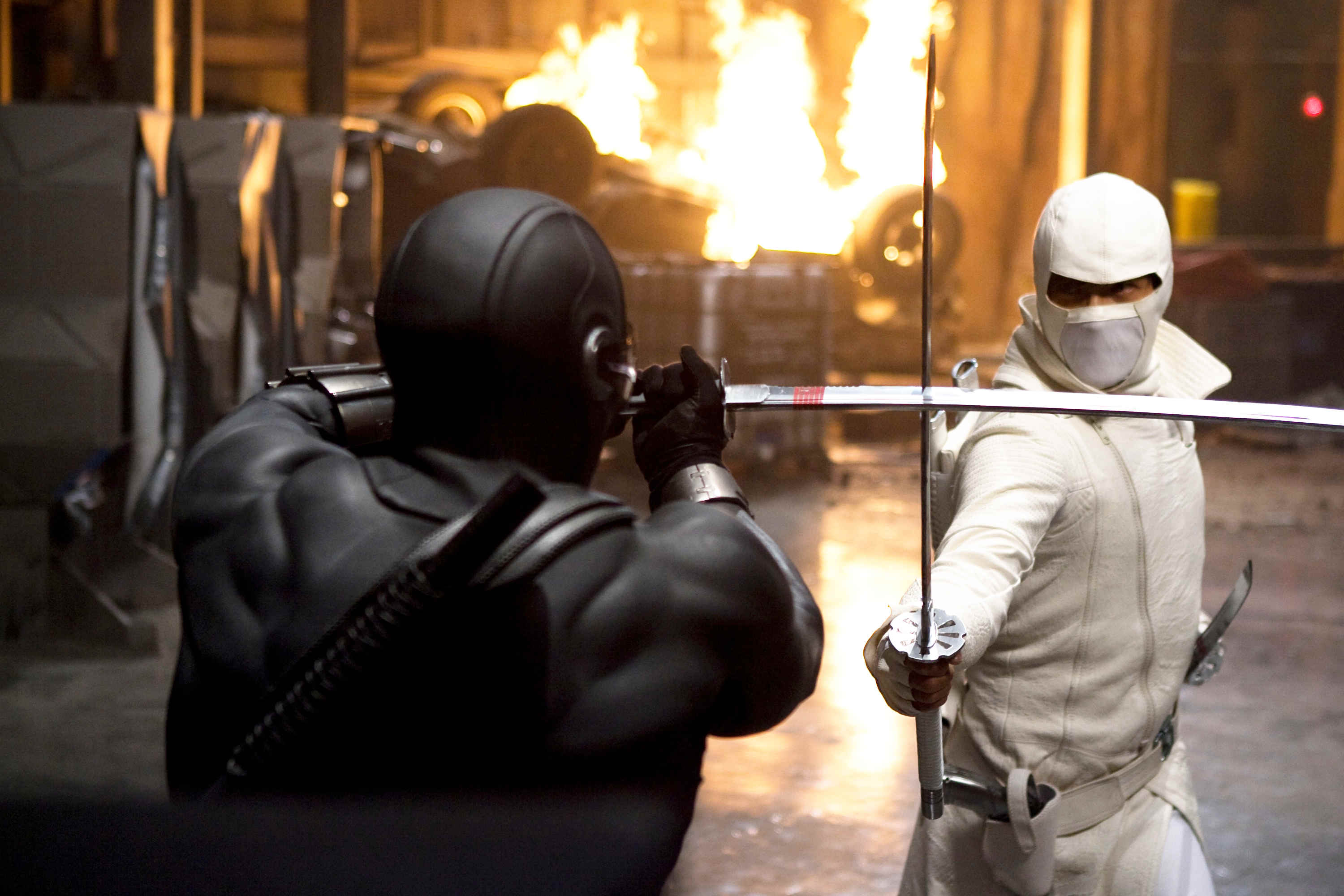 Ray Park stars as Snake Eyes and Lee Byung-hun stars as Storm Shadow in Paramount Pictures' G.I. Joe: Rise of Cobra (2009)