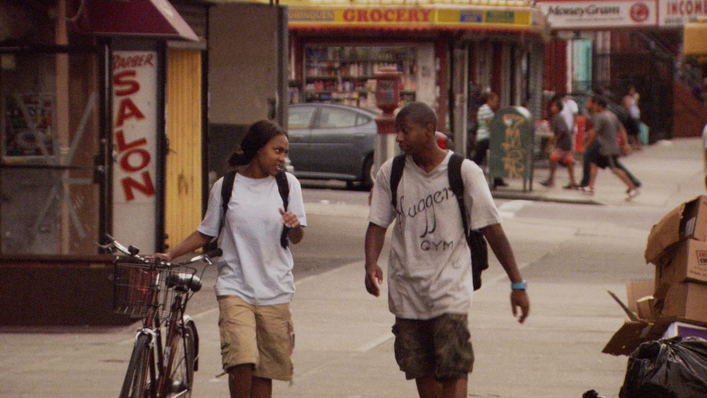 Tashiana R. Washington stars as Sofia and Tysheeb Hickson stars as Malcolm in Sundance Selects' Gimme the Loot (2013)