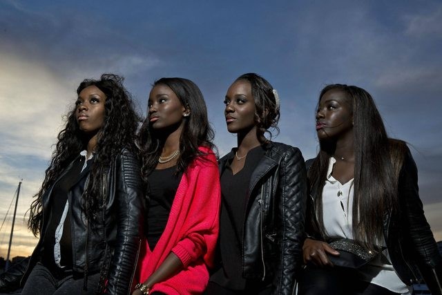 Lindsay Karamoh, Karidja Toure, Assa Sylla and Marietou Toure in Strand Releasing' Girlhood (2015)