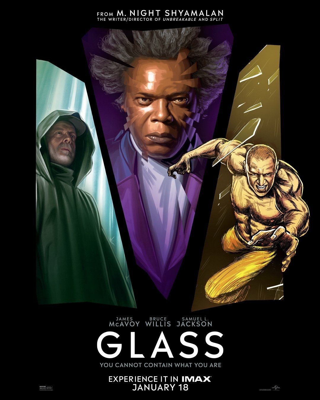 Poster of Universal Pictures' Glass (2019)