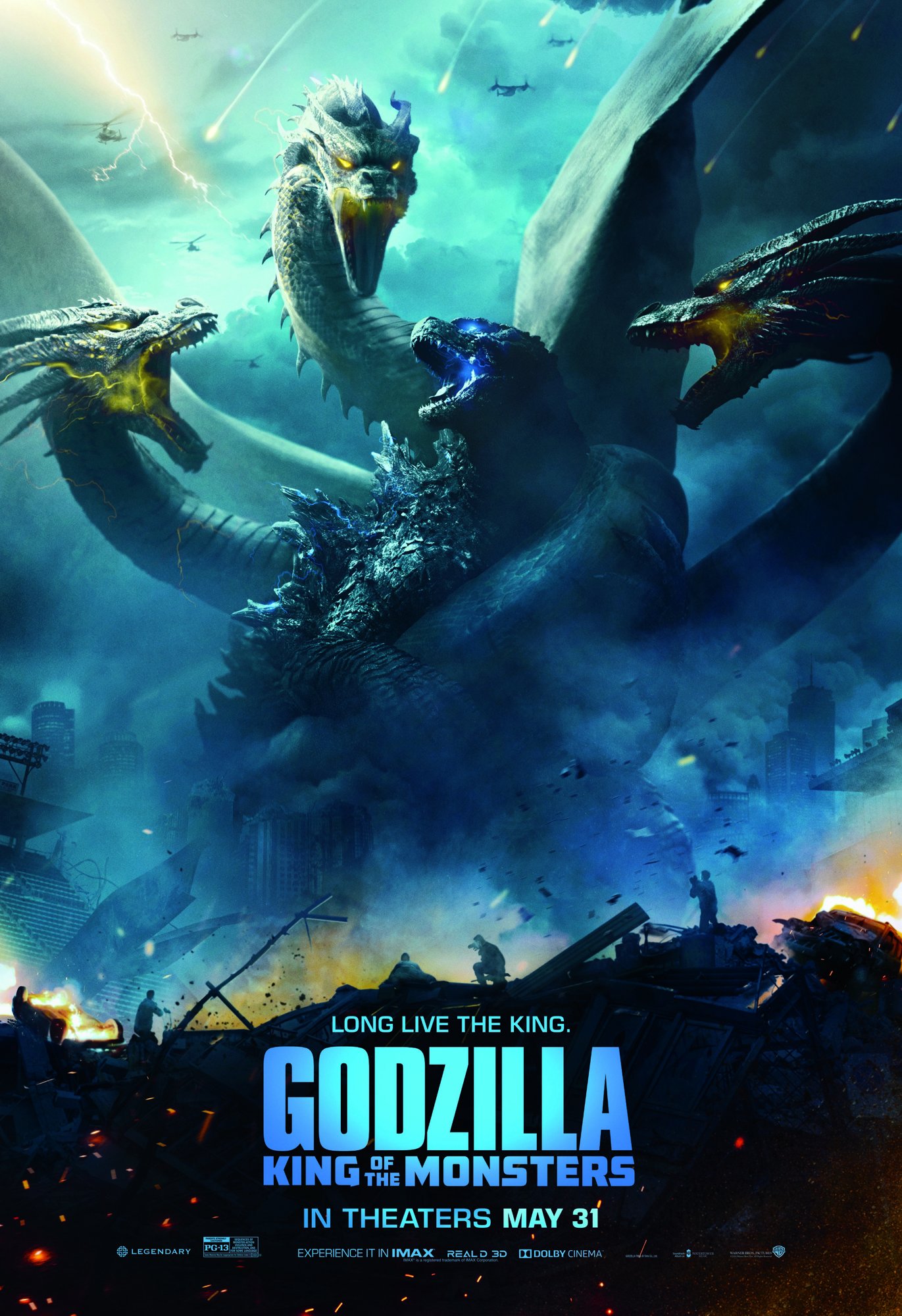 Poster of Warner Bros. Pictures' Godzilla: King of the Monsters (2019)