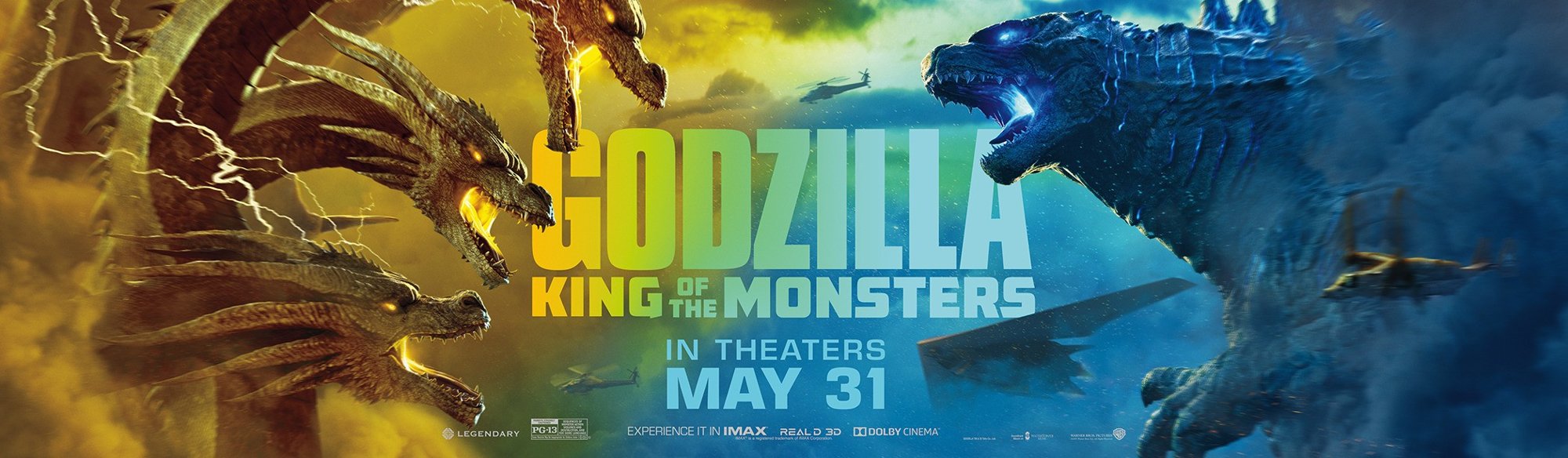 Poster of Warner Bros. Pictures' Godzilla: King of the Monsters (2019)