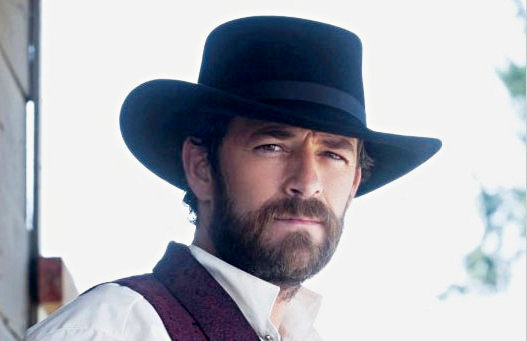 Luke Perry stars as John Goodnight in Hallmark Channel's Goodnight for Justice (2011)