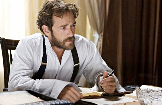 Luke Perry stars as John Goodnight in Hallmark Channel's Goodnight for Justice (2011)