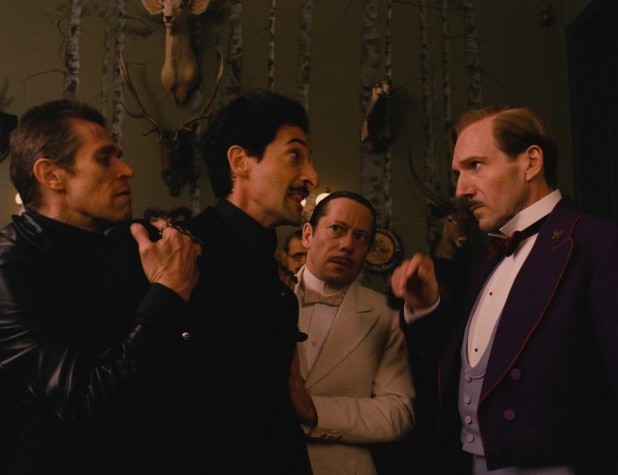 Willem Dafoe, Adrien Brody and Ralph Fiennes in Fox Searchlight Pictures' The Grand Budapest Hotel (2014)