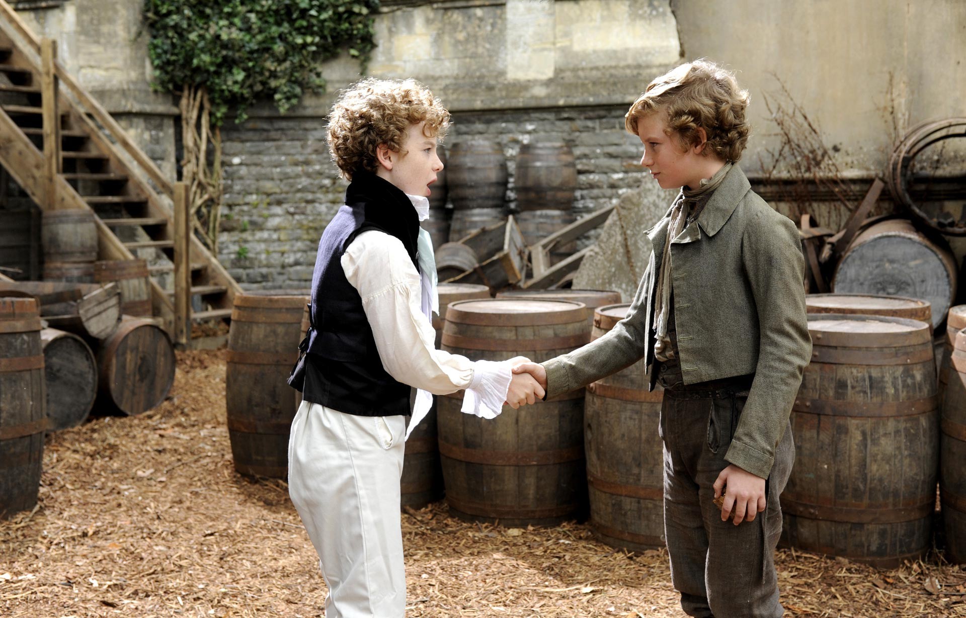 Charlie Callaghan stars as Young Herbert Pocket and Toby Irvine stars as Young Pip in Main Street Films' Great Expectations (2013)