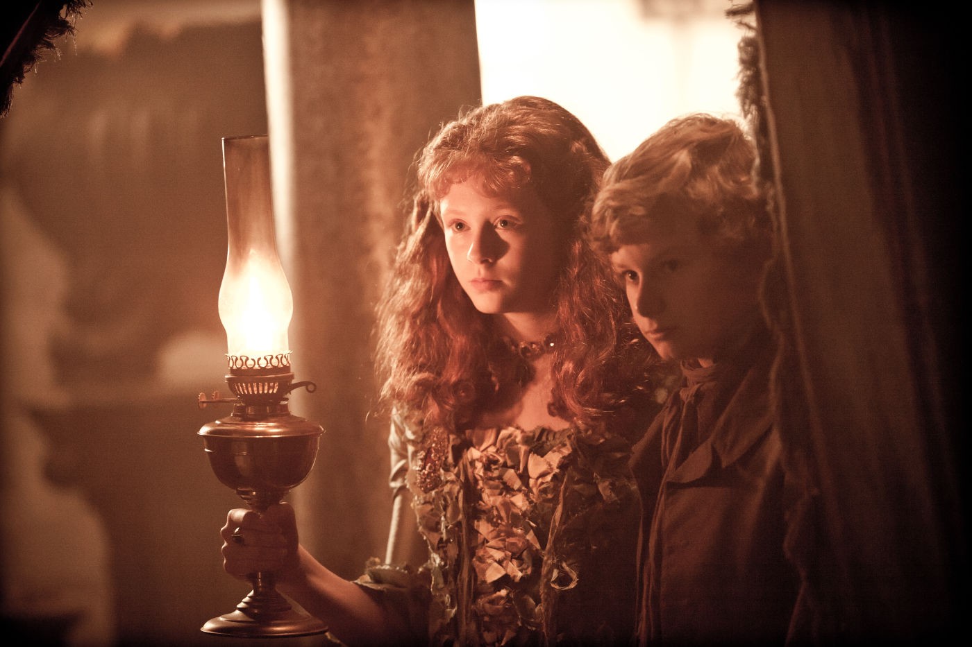 Helena Barlow stars as Young Estella and Toby Irvine stars as Young Pip in Main Street Films' Great Expectations (2013)