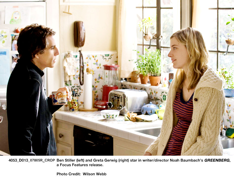 Ben Stiller stars as Roger Greenberg and Greta Gerwig stars as Florence in Focus Features' Greenberg (2010). Photo credit by Wilson Webb.