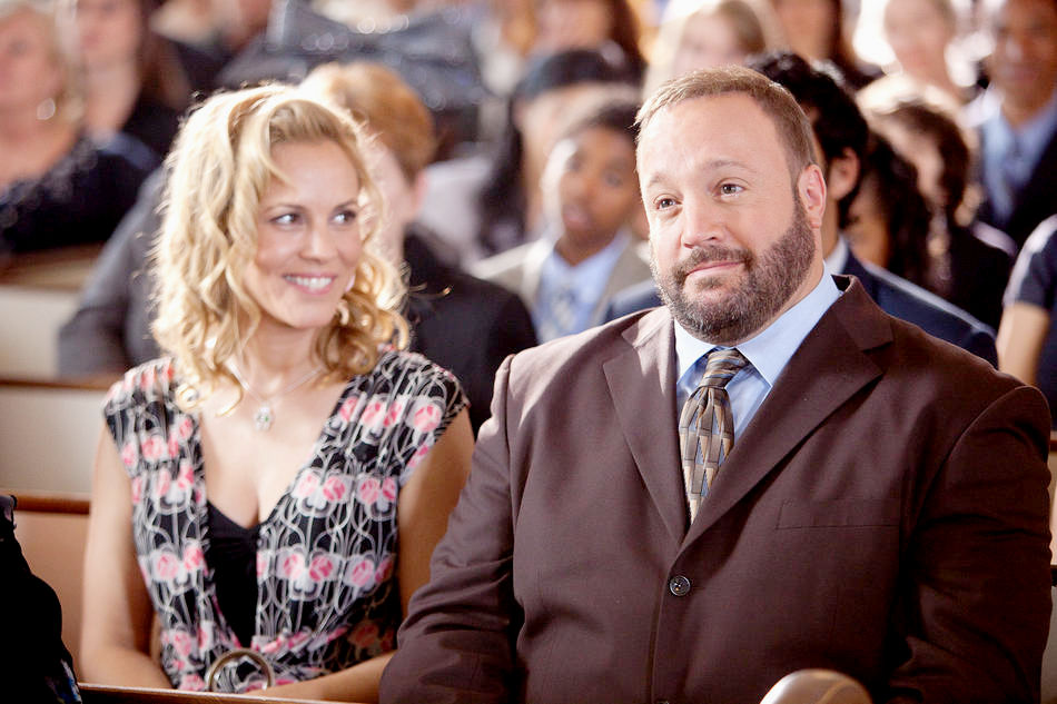 Maria Bello stars as Sally Lamonsoff and Kevin James stars as Eric Lamonsoff in Columbia Pictures' Grown Ups (2010)