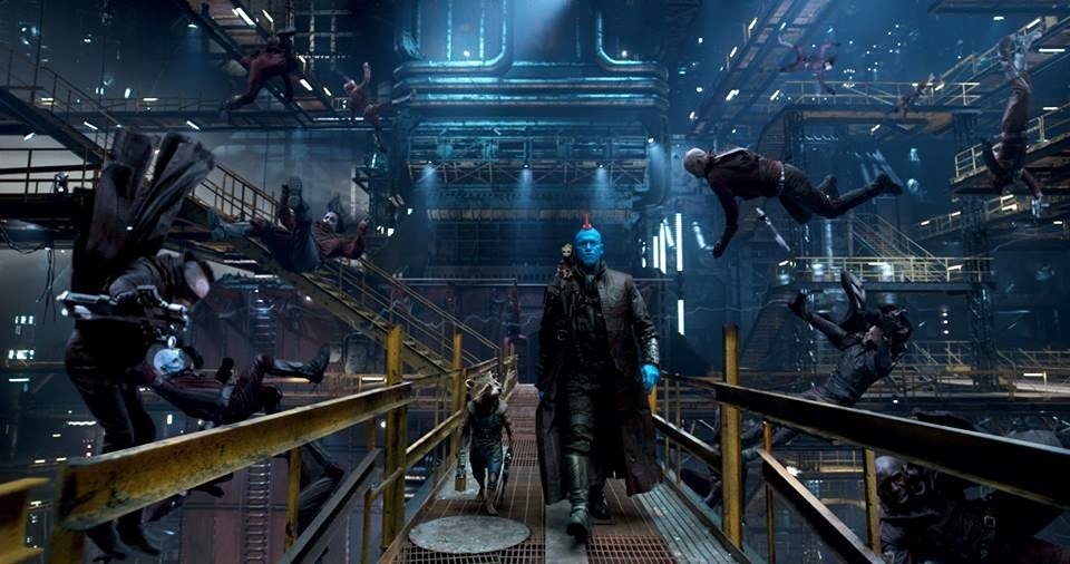 Rocket and Michael Rooker (Yondu) in Walt Disney Pictures' Guardians of the Galaxy Vol. 2 (2017)