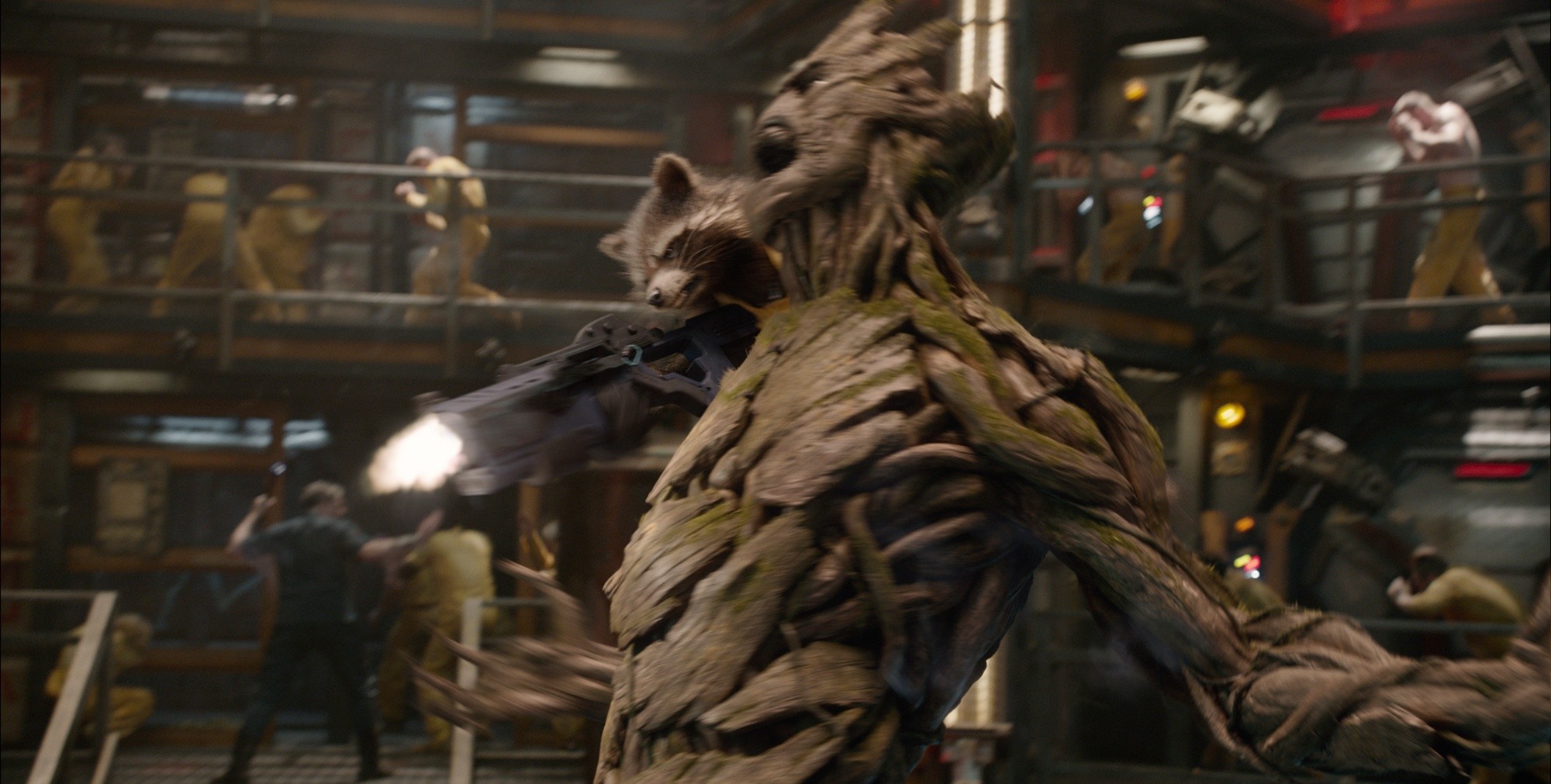 Groot and Rocket Raccoon from Marvel Studios' Guardians of the Galaxy (2014)