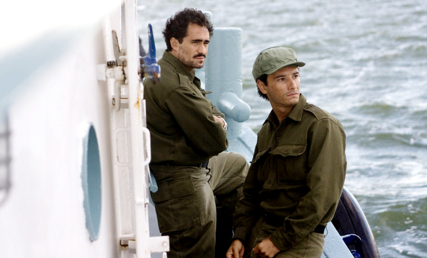 Demian Bichir stars as Fidel Castro and Rodrigo Santoro stars as Raul Castro in IFC Films' Guerrilla (2008)