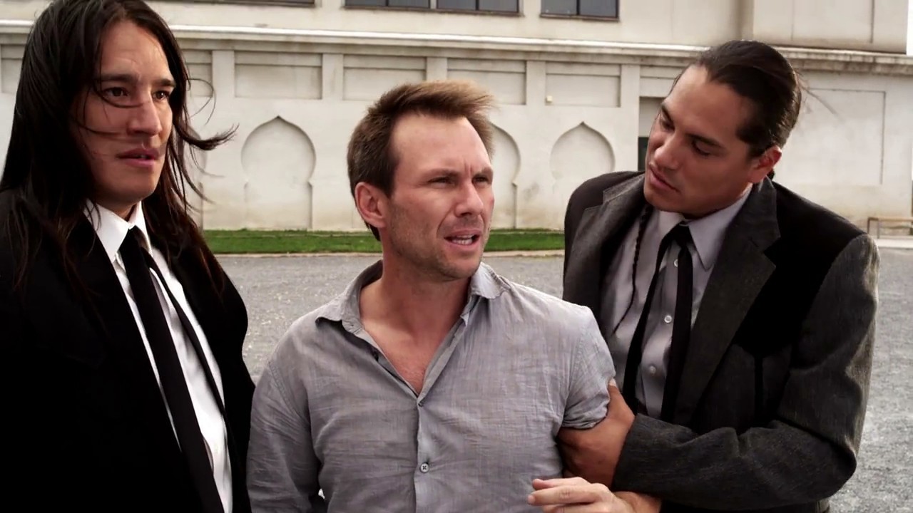 Michael Spears, Christian Slater and Eddie Spears in Independent Pictures' Guns, Girls & Gambling (2012)