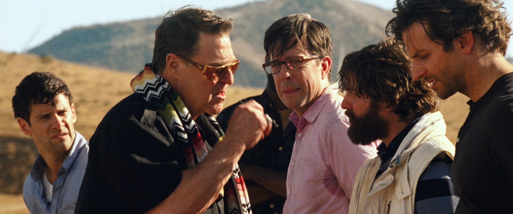 Justin Bartha, John Goodman, Ed Helms, Zach Galifianakis and Bradley Cooper in Warner Bros. Pictures' The Hangover Part III (2013)
