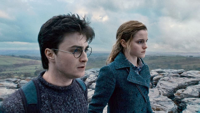 Daniel Radcliffe stars as Harry Potter and Emma Watson stars as Hermione Granger in Warner Bros. Pictures' Harry Potter and the Deathly Hallows: Part I (2010).