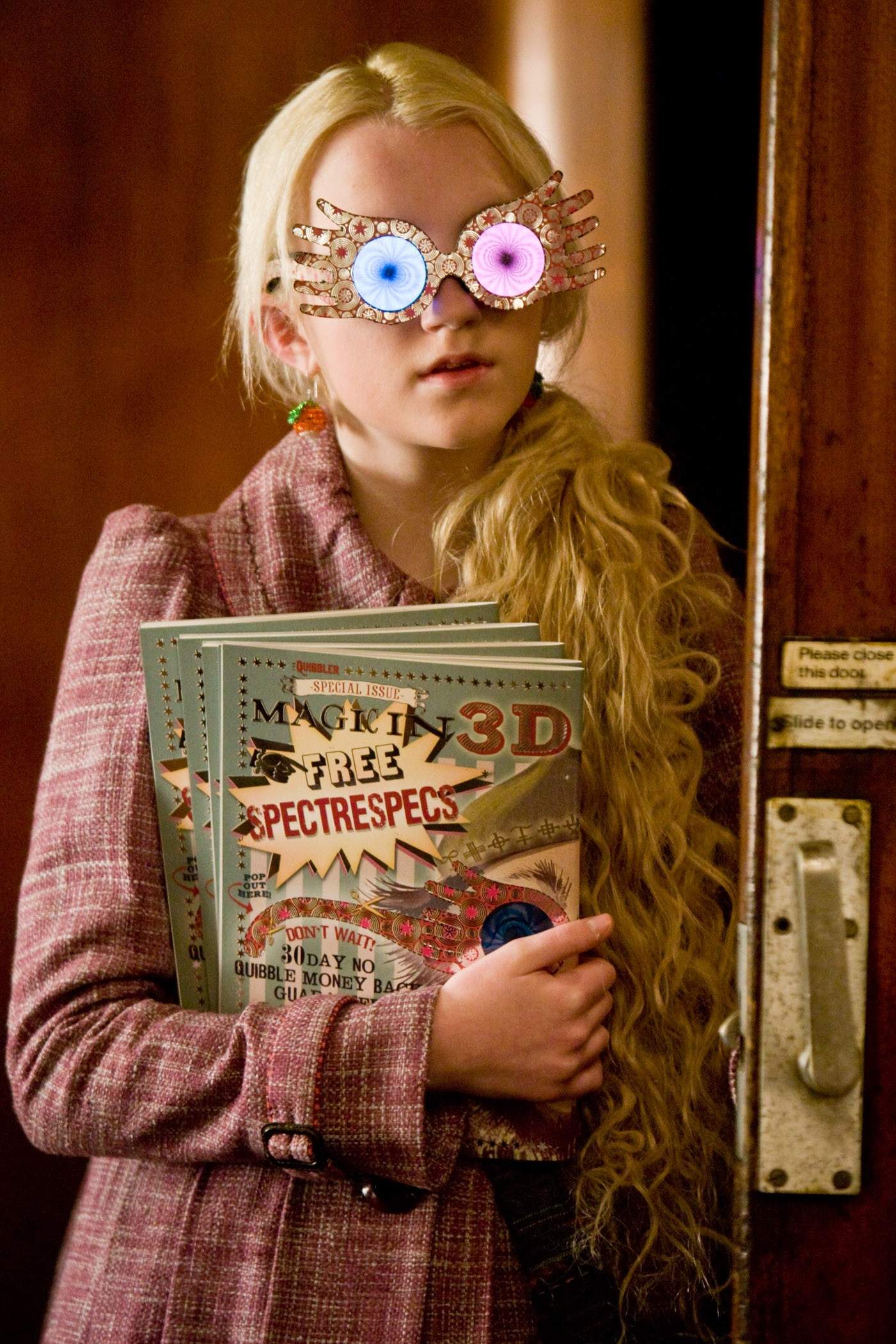 Evanna Lynch stars as Luna Lovegood in Warner Bros Pictures' Harry Potter and the Half-Blood Prince (2009)