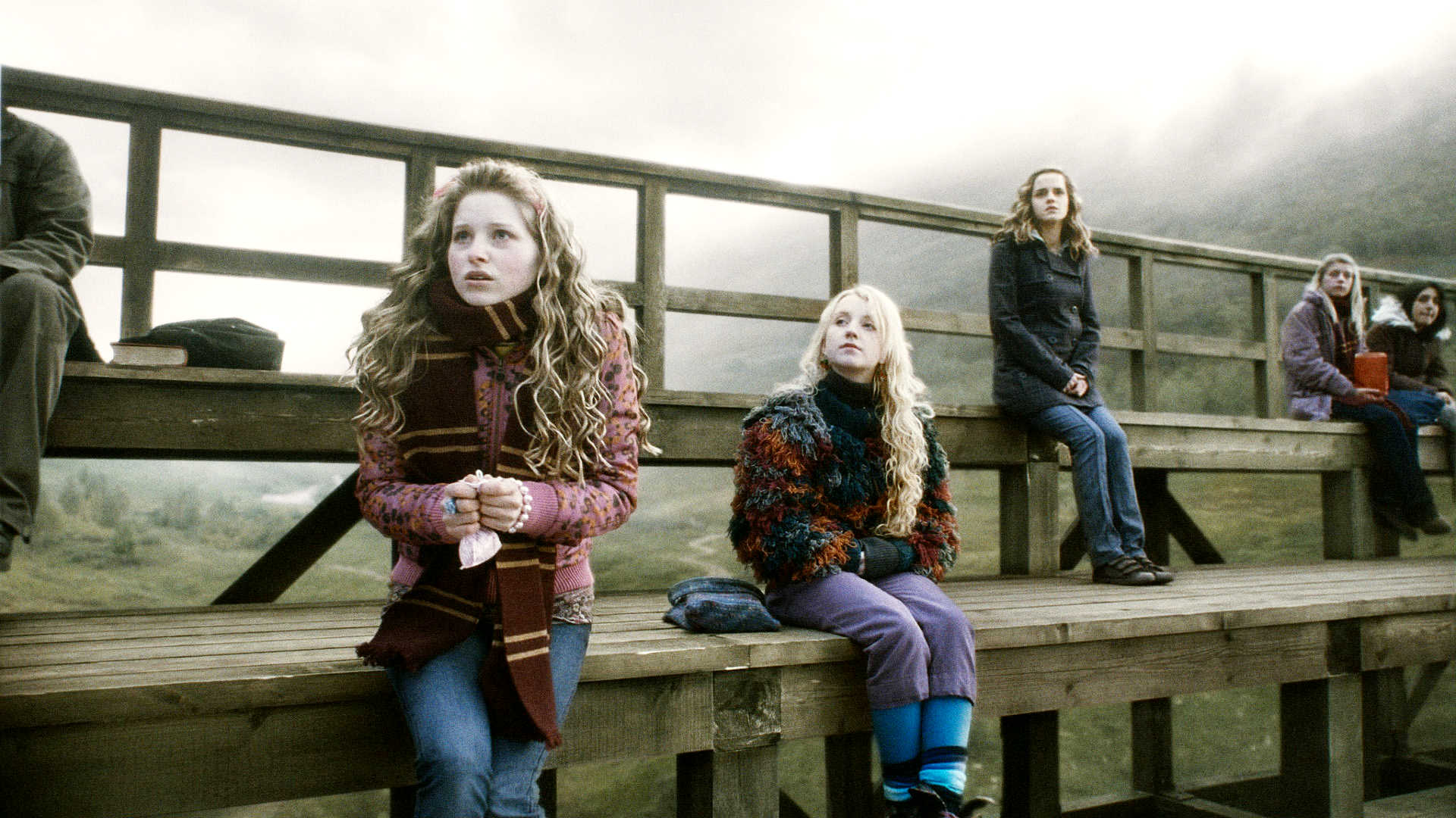 Jessie Cave, Evanna Lynch and Emma Watson in Warner Bros Pictures' Harry Potter and the Half-Blood Prince (2009)