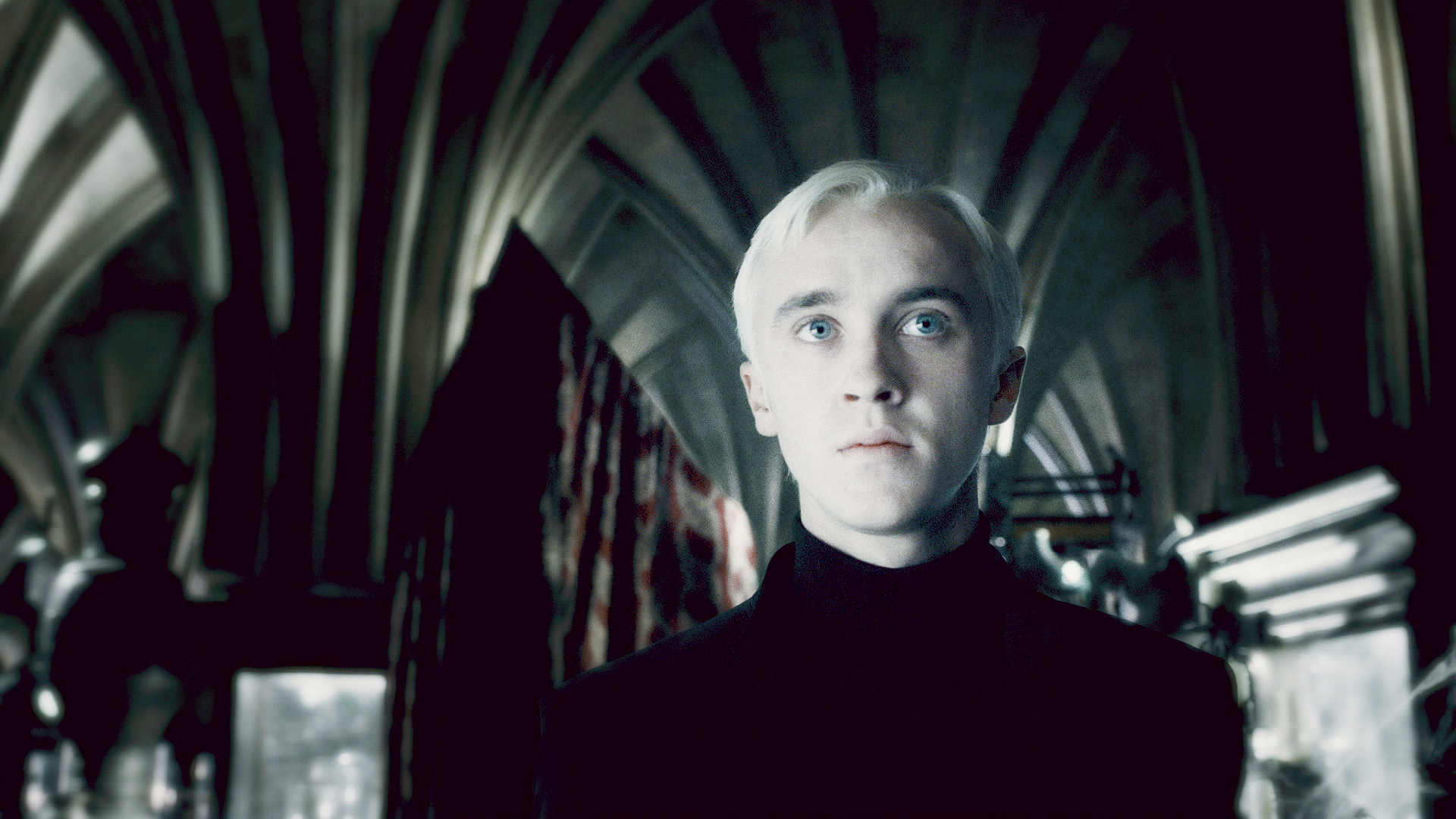 Tom Felton stars as Draco Malfoy in Warner Bros Pictures' Harry Potter and the Half-Blood Prince (2009)