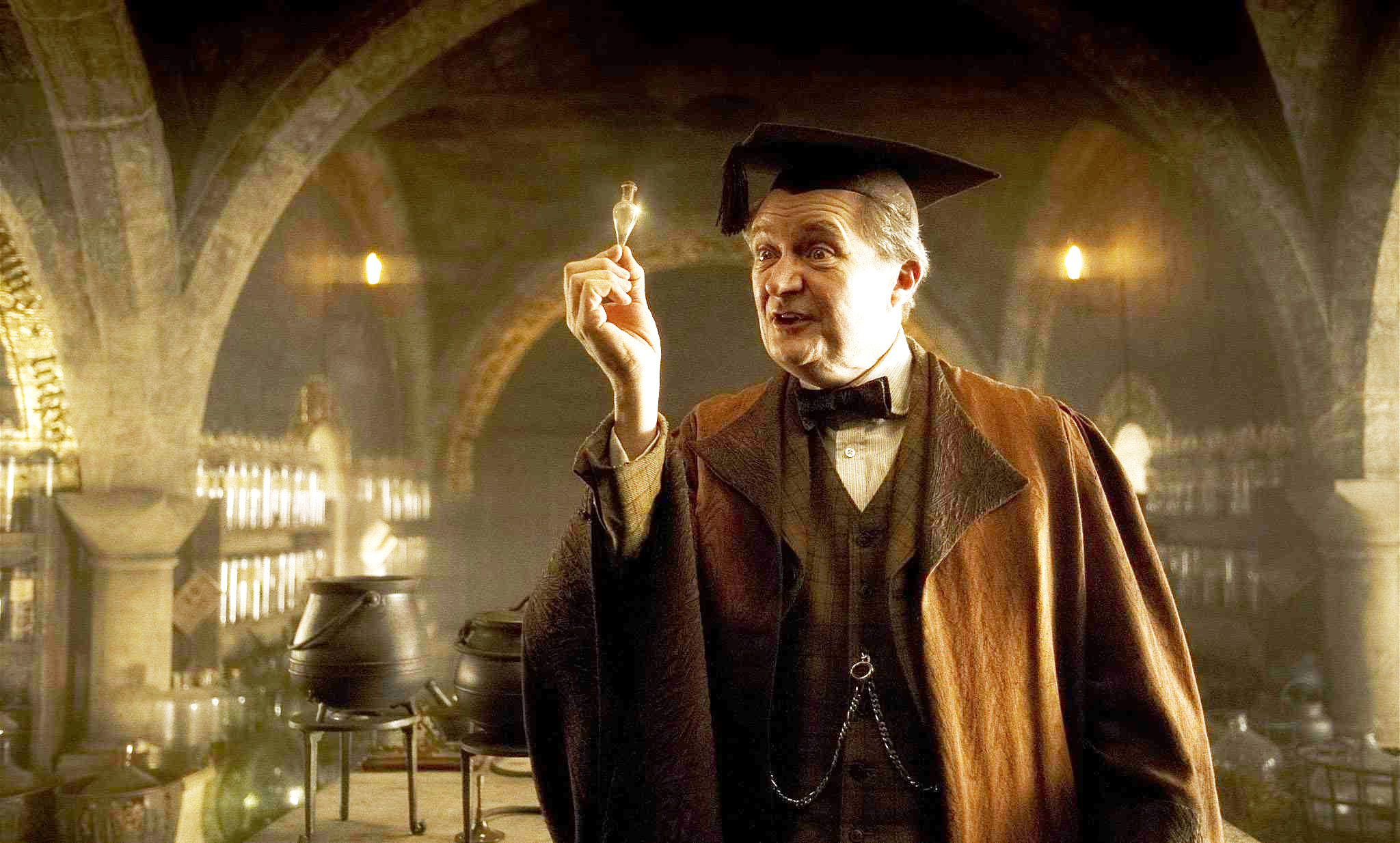 Jim Broadbent stars as Horace Slughorn in Warner Bros Pictures' Harry Potter and the Half-Blood Prince (2009)