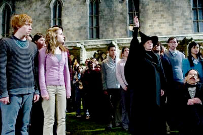 Rupert Grint, Emma Watson and Maggie Smith in Warner Bros' Harry Potter and the Half-Blood Prince (2009)