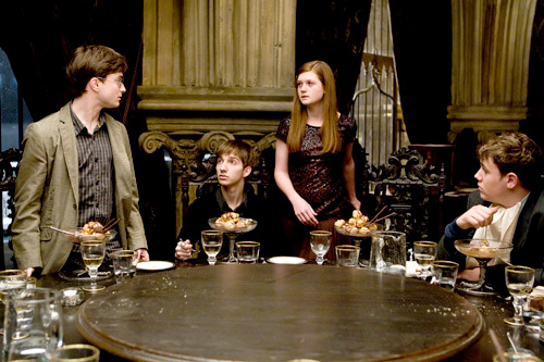 Daniel Radcliffe stars as Harry Potter and Bonnie Wright stars as Ginny Weasley in Warner Bros Pictures' Harry Potter and the Half-Blood Prince (2009)
