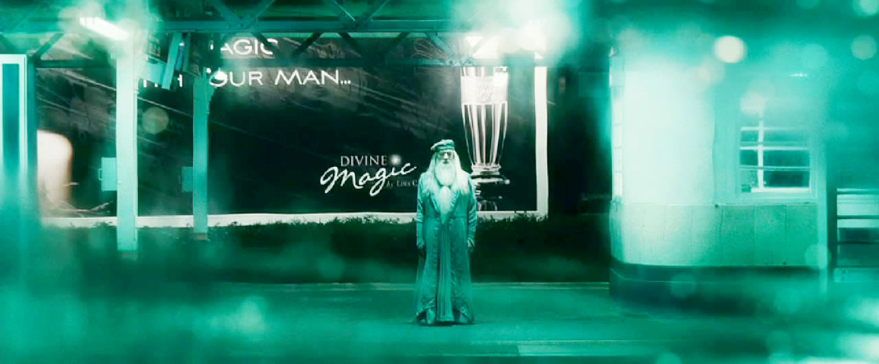 Michael Gambon stars as Albus Dumbledore in Warner Bros Pictures' Harry Potter and the Half-Blood Prince (2009)