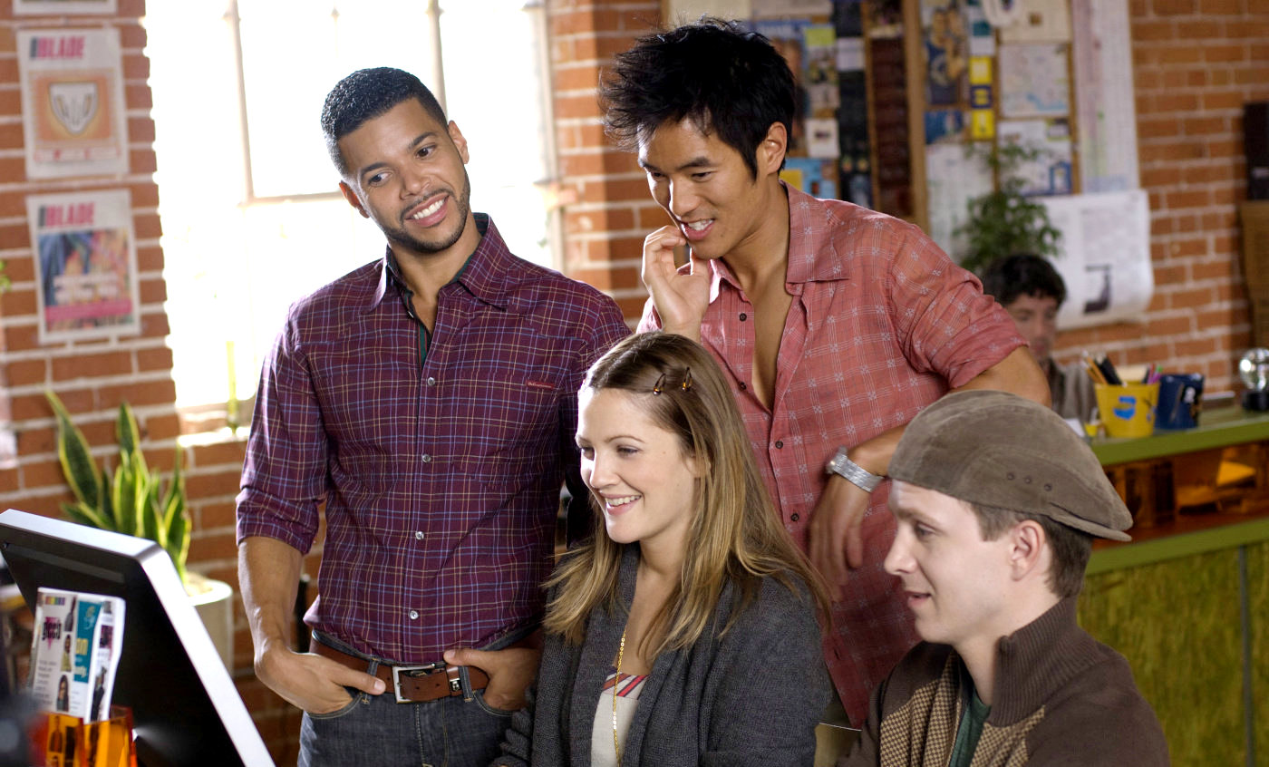 Wilson Cruz, Drew Barrymore, Leonardo Nam and Kevin Connolly in New Line Cinema's He's Just Not That Into You (2009)