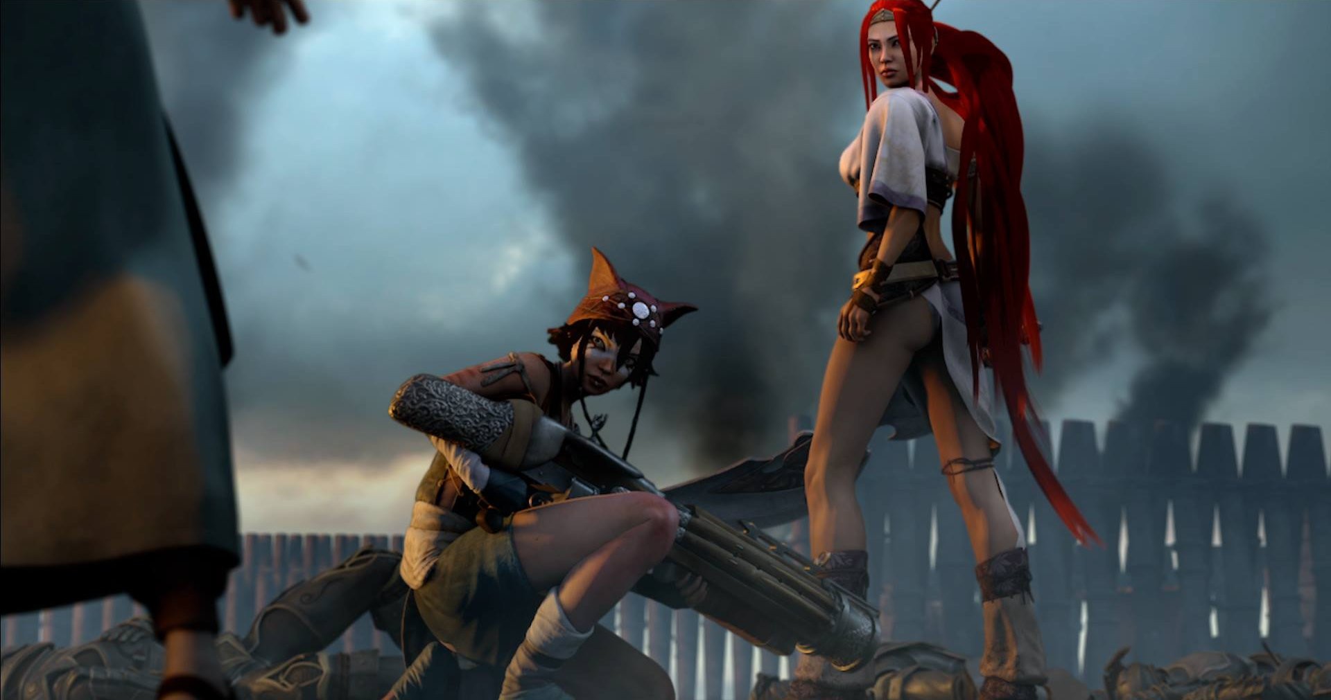 A scene from Blockade Entertainment's Heavenly Sword (2014)