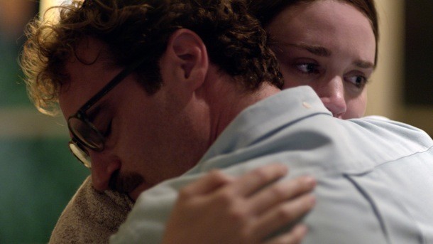 Joaquin Phoenix stars as Theodore and Rooney Mara stars as Catherine in Warner Bros. Pictures' Her (2013)