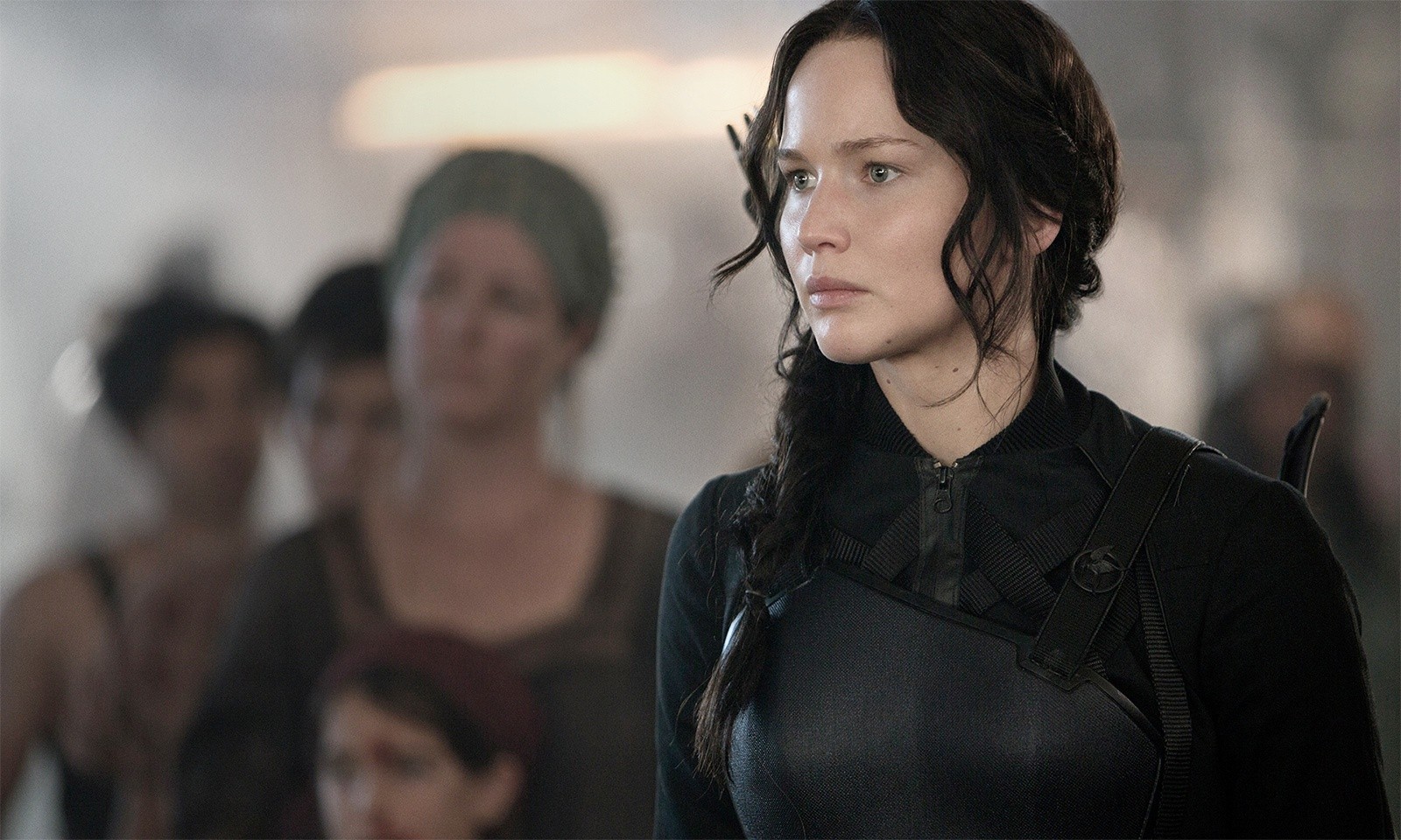 Jennifer Lawrence stars as Katniss Everdeen in Lionsgate Films' The Hunger Games: Mockingjay, Part 1 (2014)