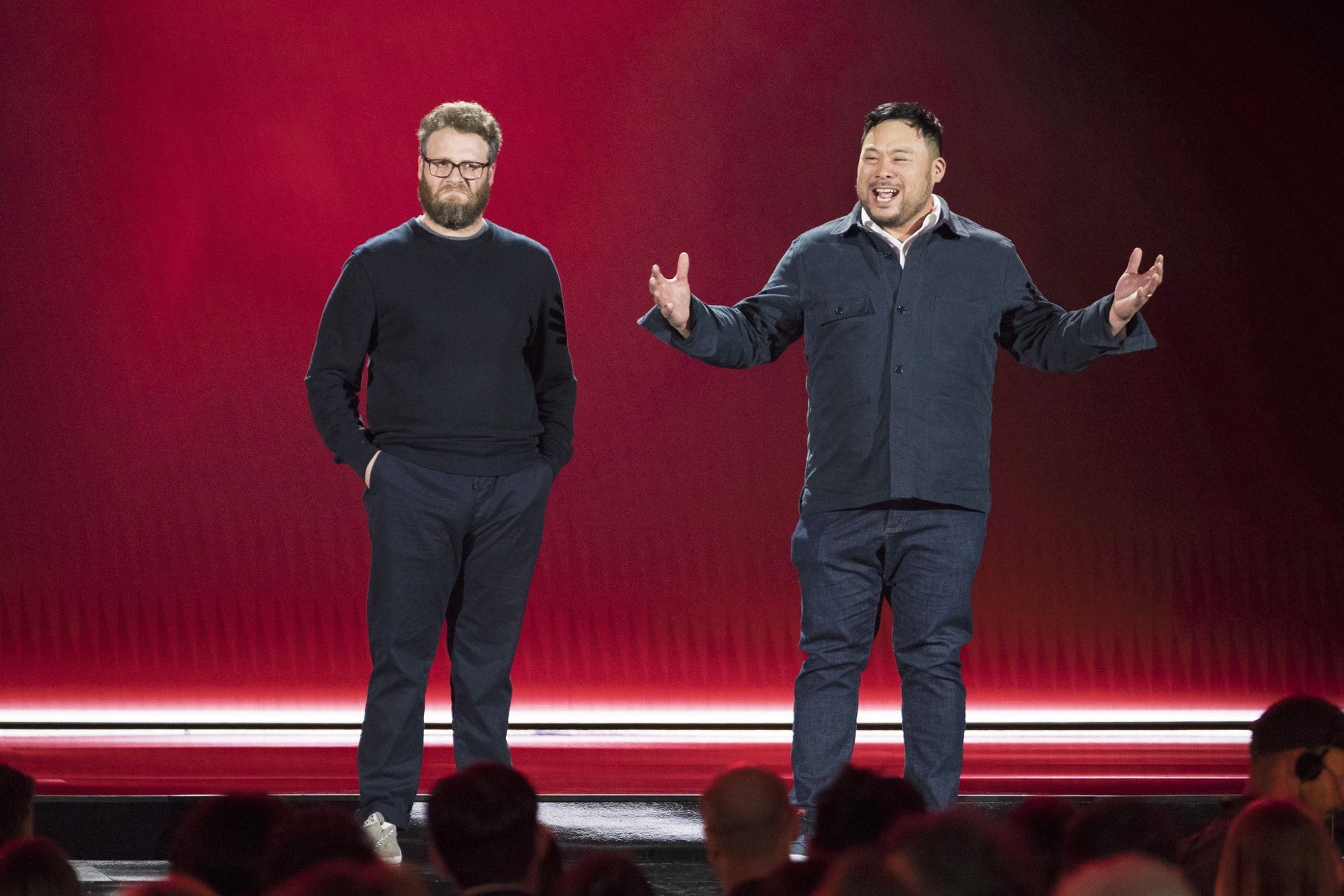 Seth Rogen and David Chang in Netflix's Hilarity for Charity (2018)