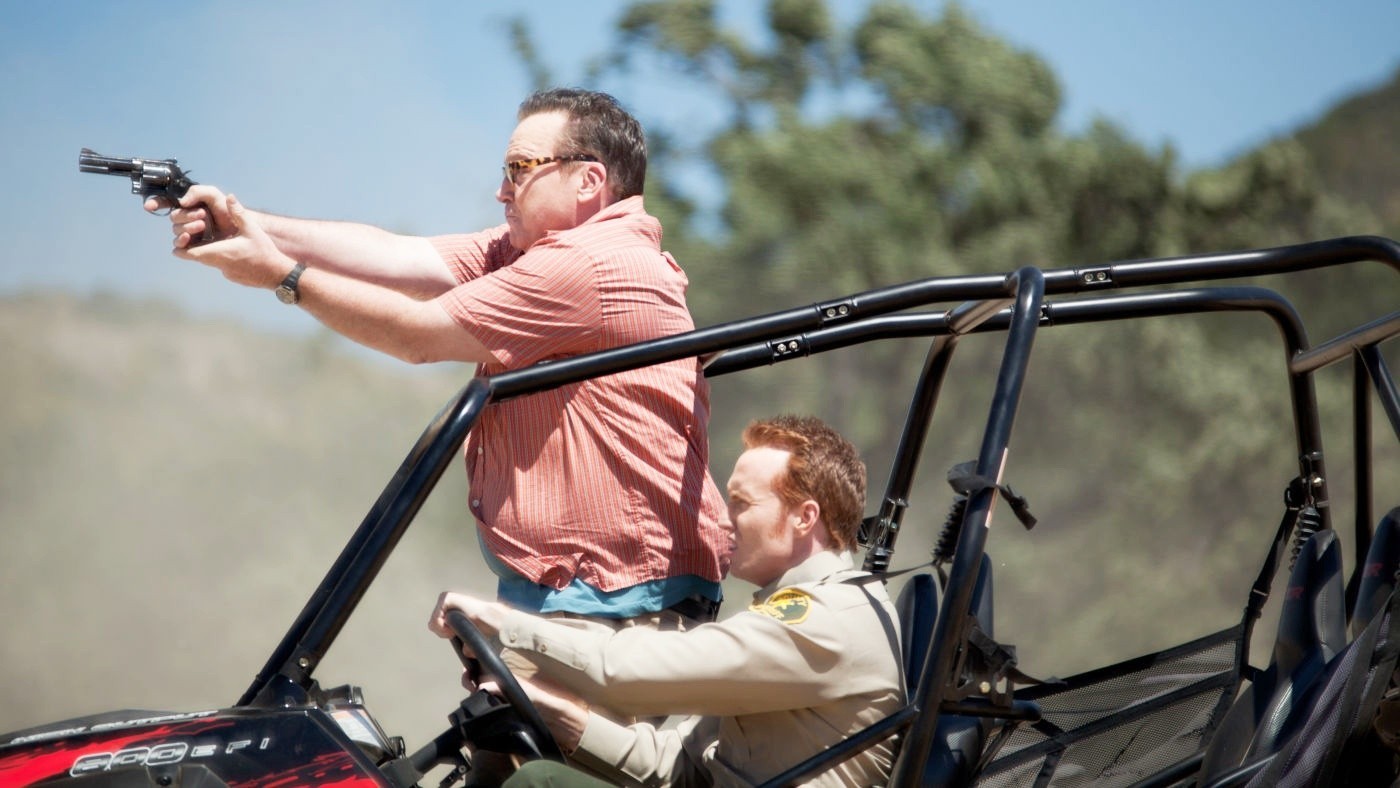 Tom Arnold and Jess Rowland stars as Terry in Open Road Films' Hit and Run (2012)